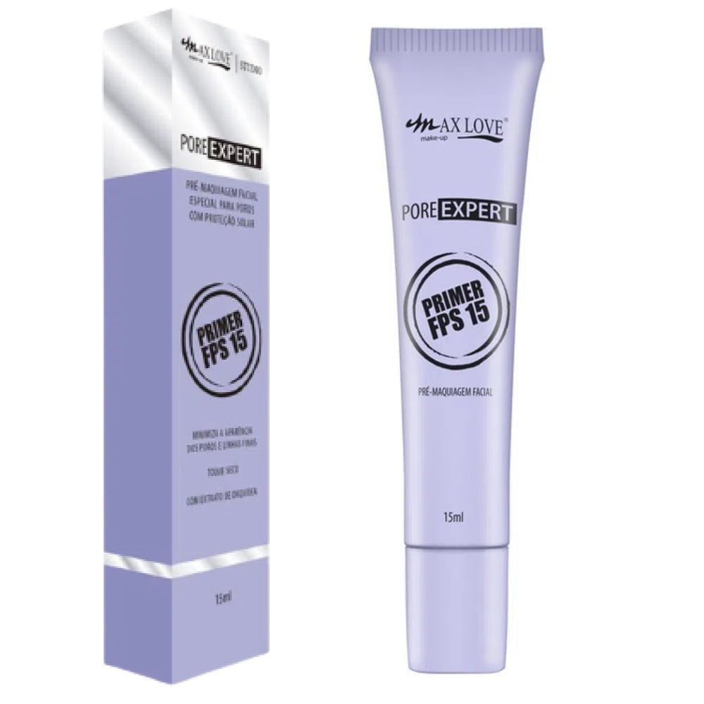 Primer Pré Maquiagem FPS 15 Pore Expert 15ml Max Love Olhos que encantam
